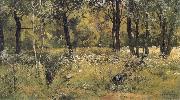 Ivan Shishkin The lawn in the forest china oil painting reproduction